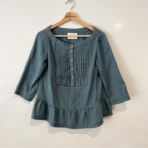 Cecilie Copenhagen Tapestry Peasant Top - Picture 1 of 8